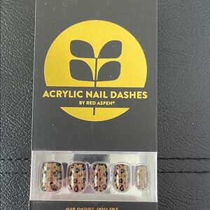 Acrylic Nail Dashes - Leopard Print
